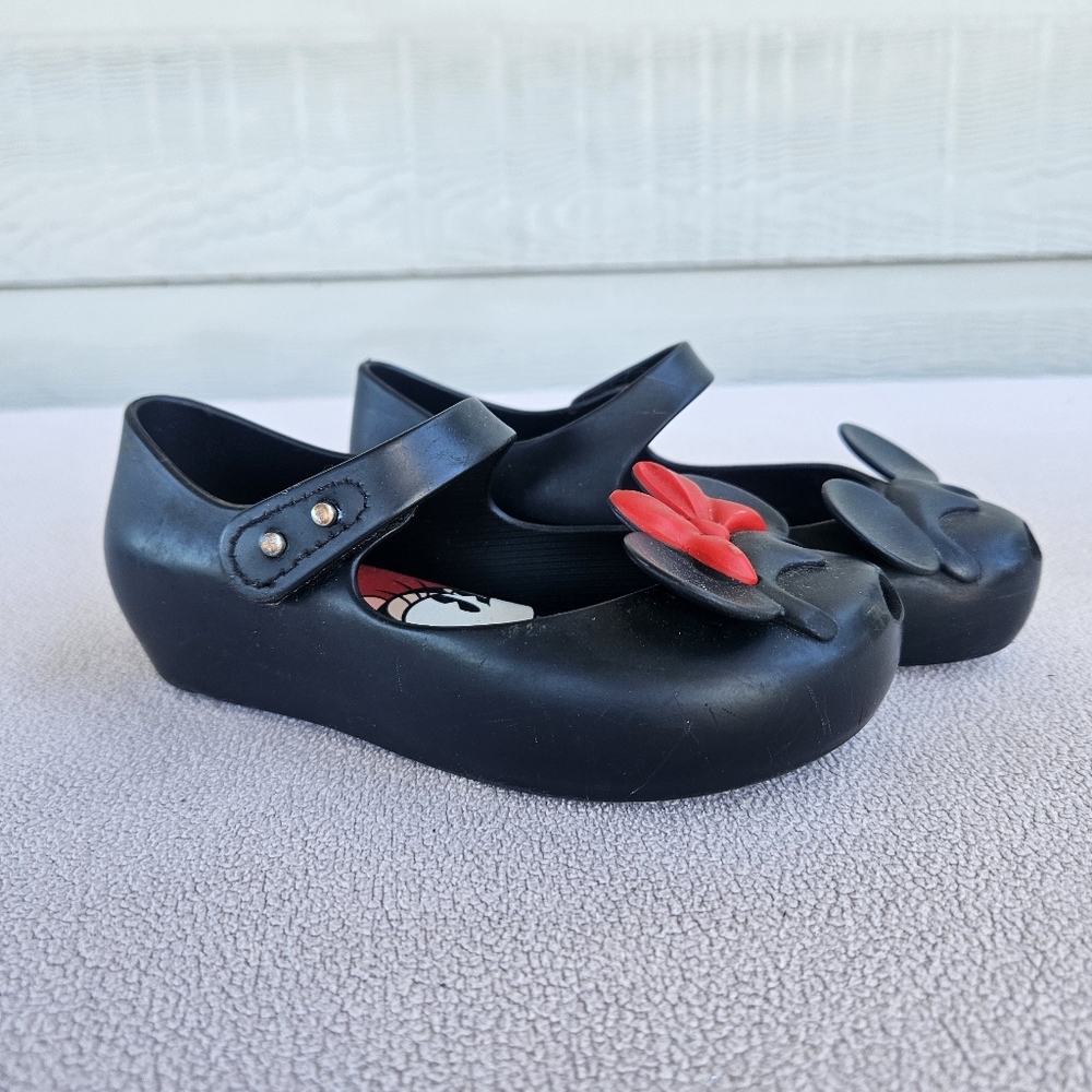 Mini Melissa Ultragirl Disney Twins Mickey Minnie Mouse Mary Jane Black SZ 10